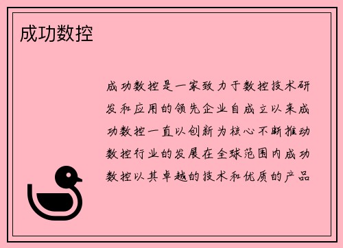 成功数控